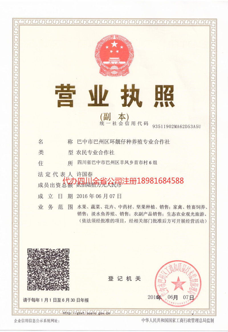 集安集安环靓仔种养殖专业合作社